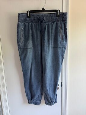 Westbound Blue Denim Jogger Track Pants